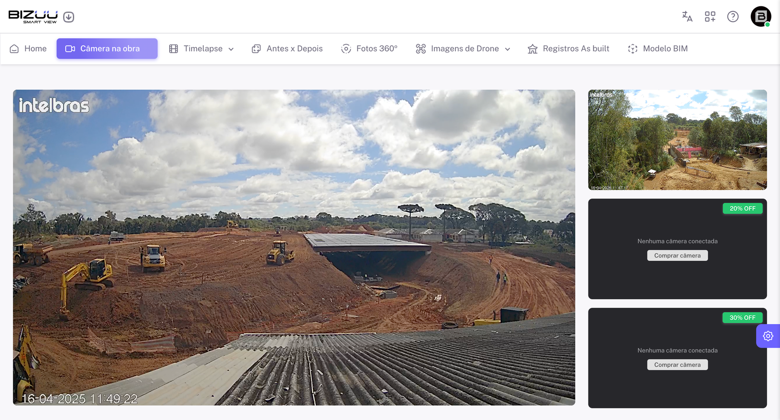 Imagem da obra ao vivo